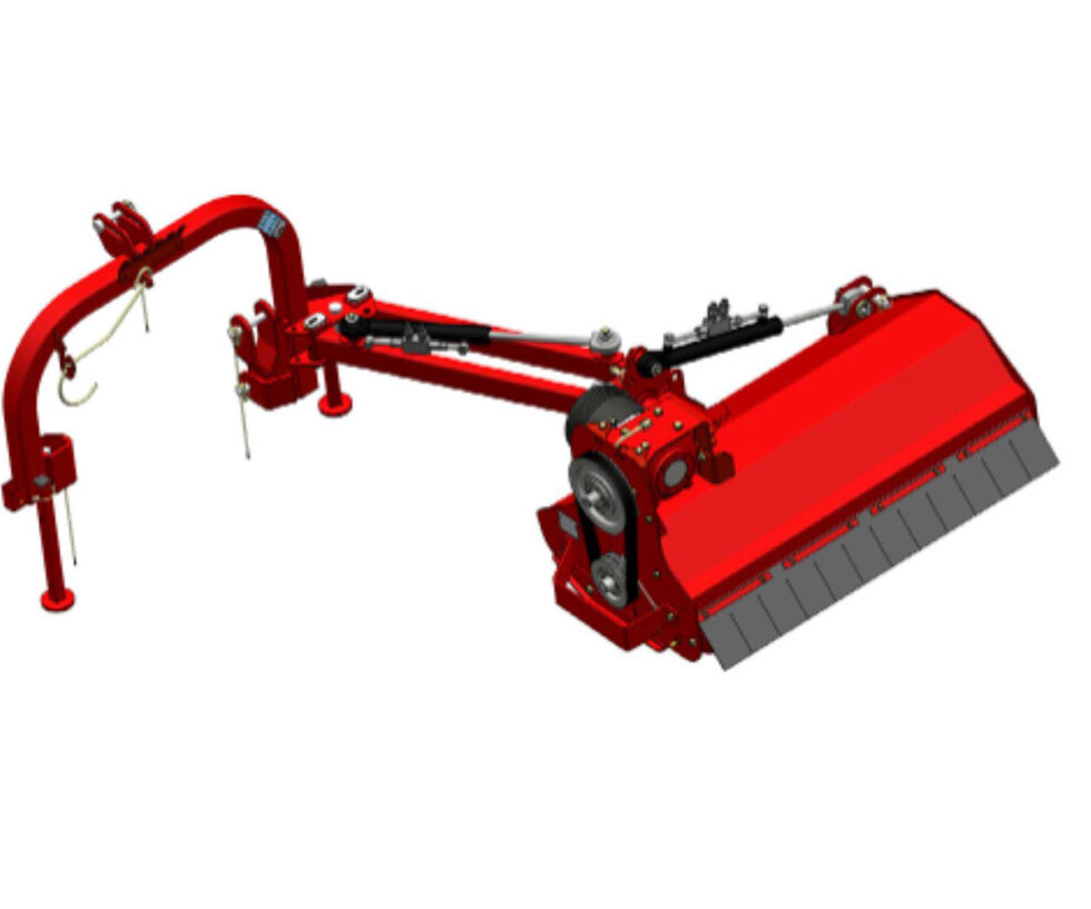 Belt side transmission protects the machine in case of material