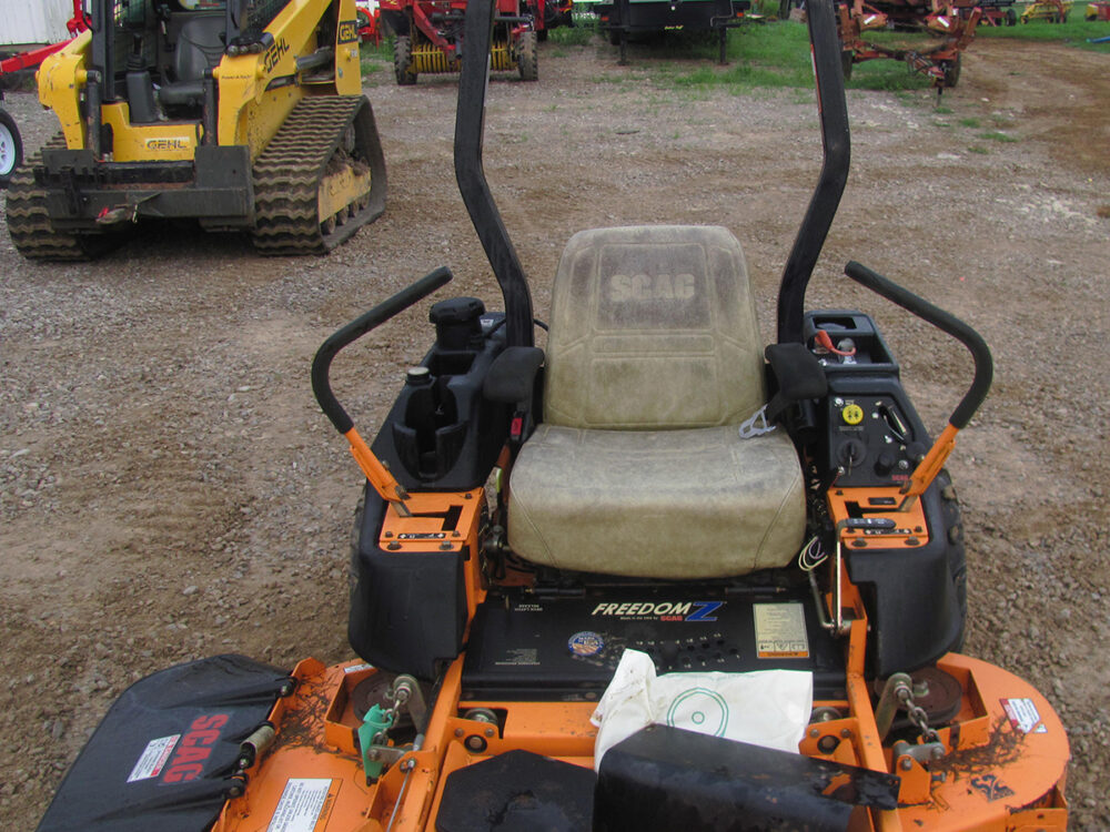 Used 52" zero turn Scag mower with 200 hours in working condition.