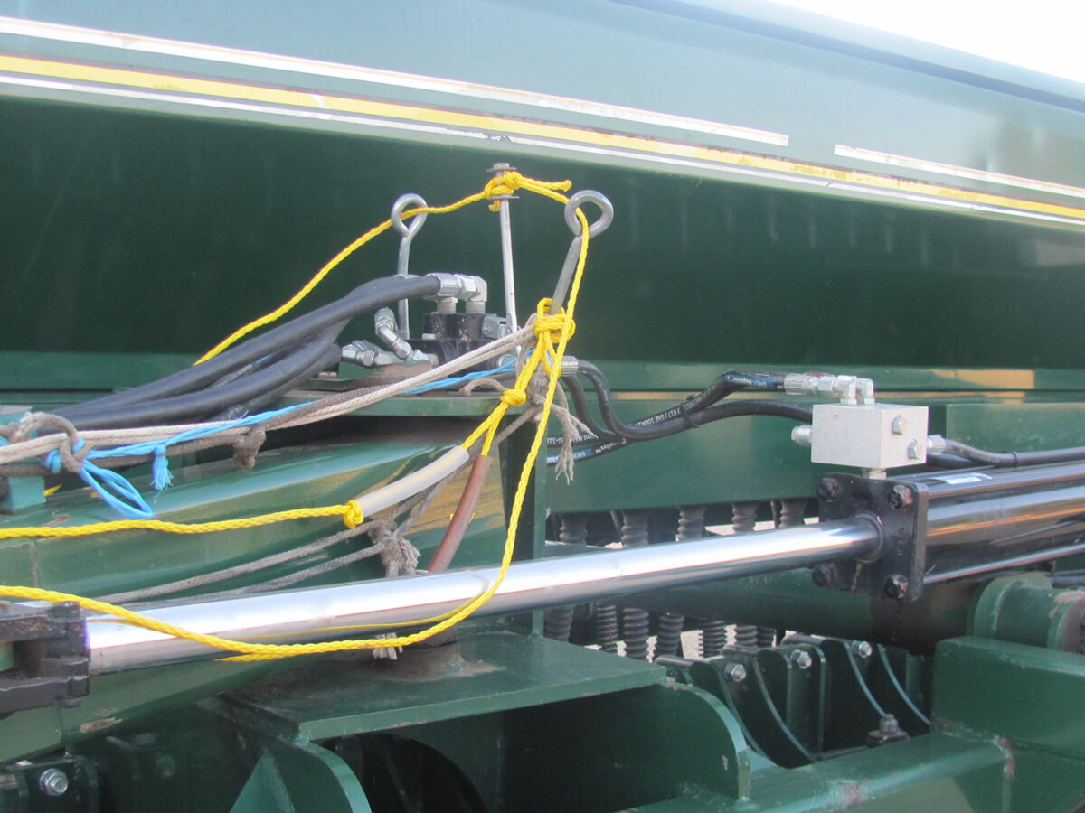 Used Esch 5612 no-till drill with 7,785 acres, in fair condition, serial #160340.
