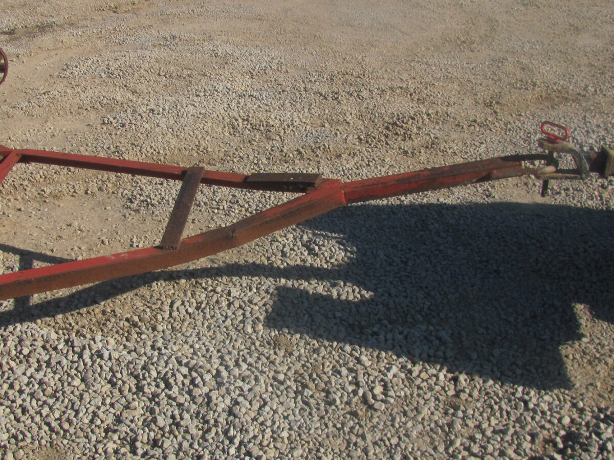 Used Lower Valley 15' cult mulcher in fair condition, hitch is bent.