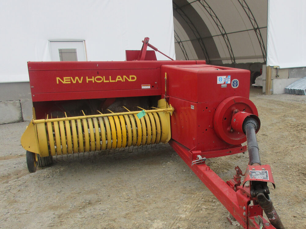 Used New Holland 570 baler with Super Sweep pickup, excellent condition, coming in soon, and serial #963625.