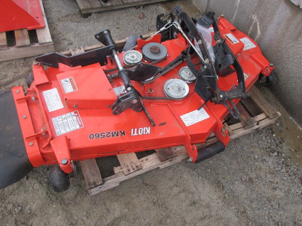 Used Kioti CX 60" Belly Mower, like new condition, mid mount, excellent condition.