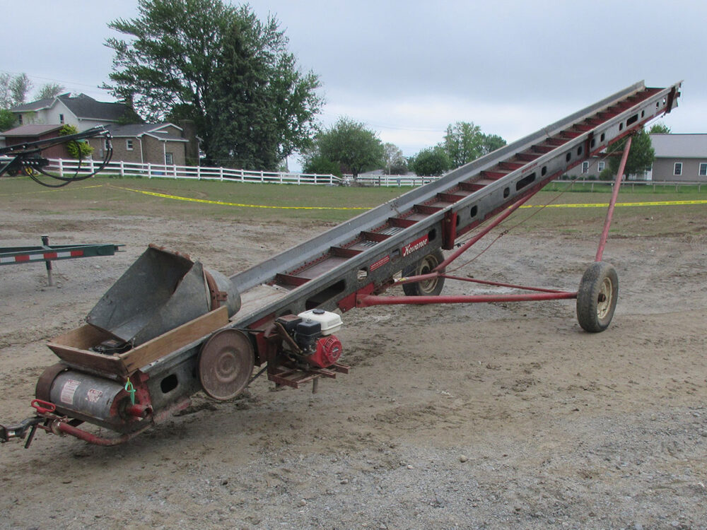 Used elevator, 30 foot, electric and gas motor, SN 102069.