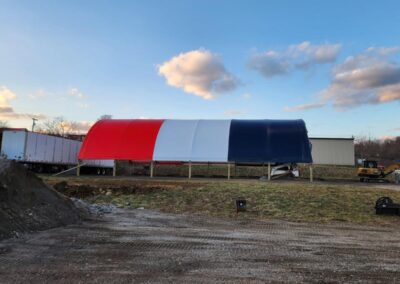 Red, White, and Blue QuickCover Hoop Building