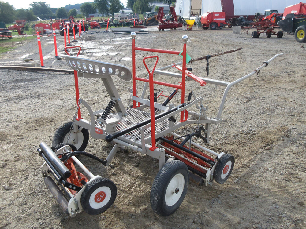 Used equipment: CL Clipper Reels gang mower, in excellent condition with reels recently sharpened.