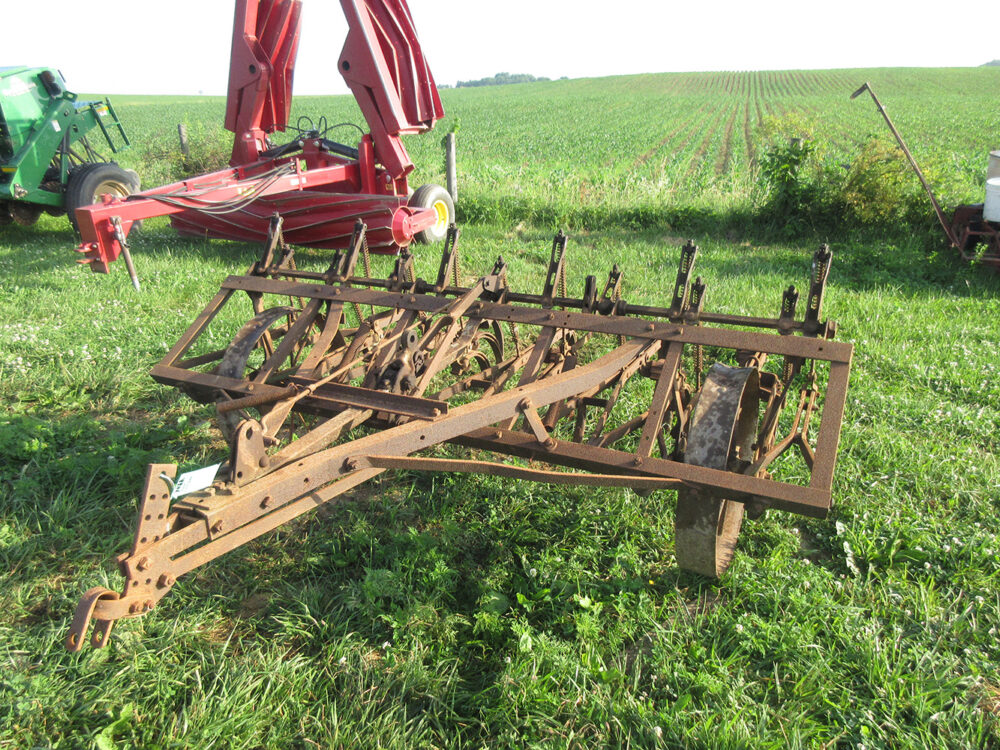 Used equipment: 4-row cultivator with steel wheels, older unit