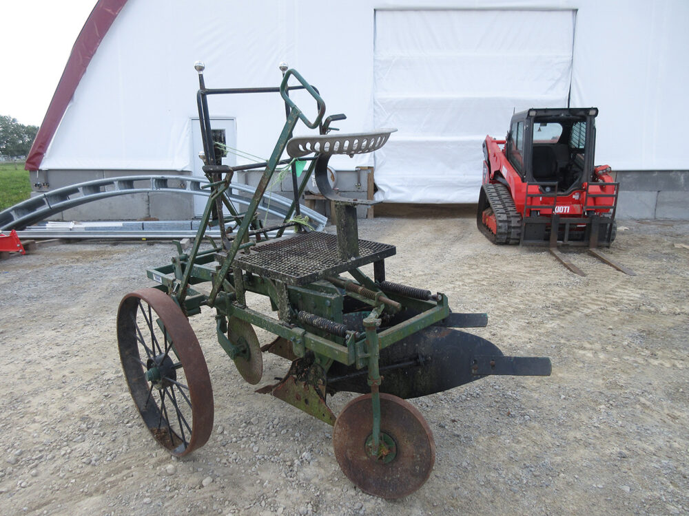 Used equipment: 2-bottom gang plow with KV bottoms, 2011 model, needs a new tongue.