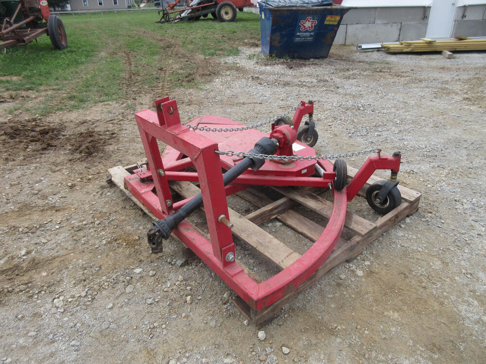 Used Wright fence line mower, excellent cond., SN 0543, 3-point, automatically adjusts for posts, new replacement blades included, lightly used, excellent for mowing under fences.